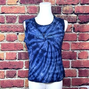 Women's Harley Davidson Tank‎ Top Sleeveless Tie-Dye Tee Shirt Vtg Size Medium